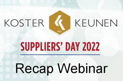 Don't miss our upcoming Suppliers’ Day Recap Webinar, taking place May 26, 2022, at 1:00 p.m. EDT.