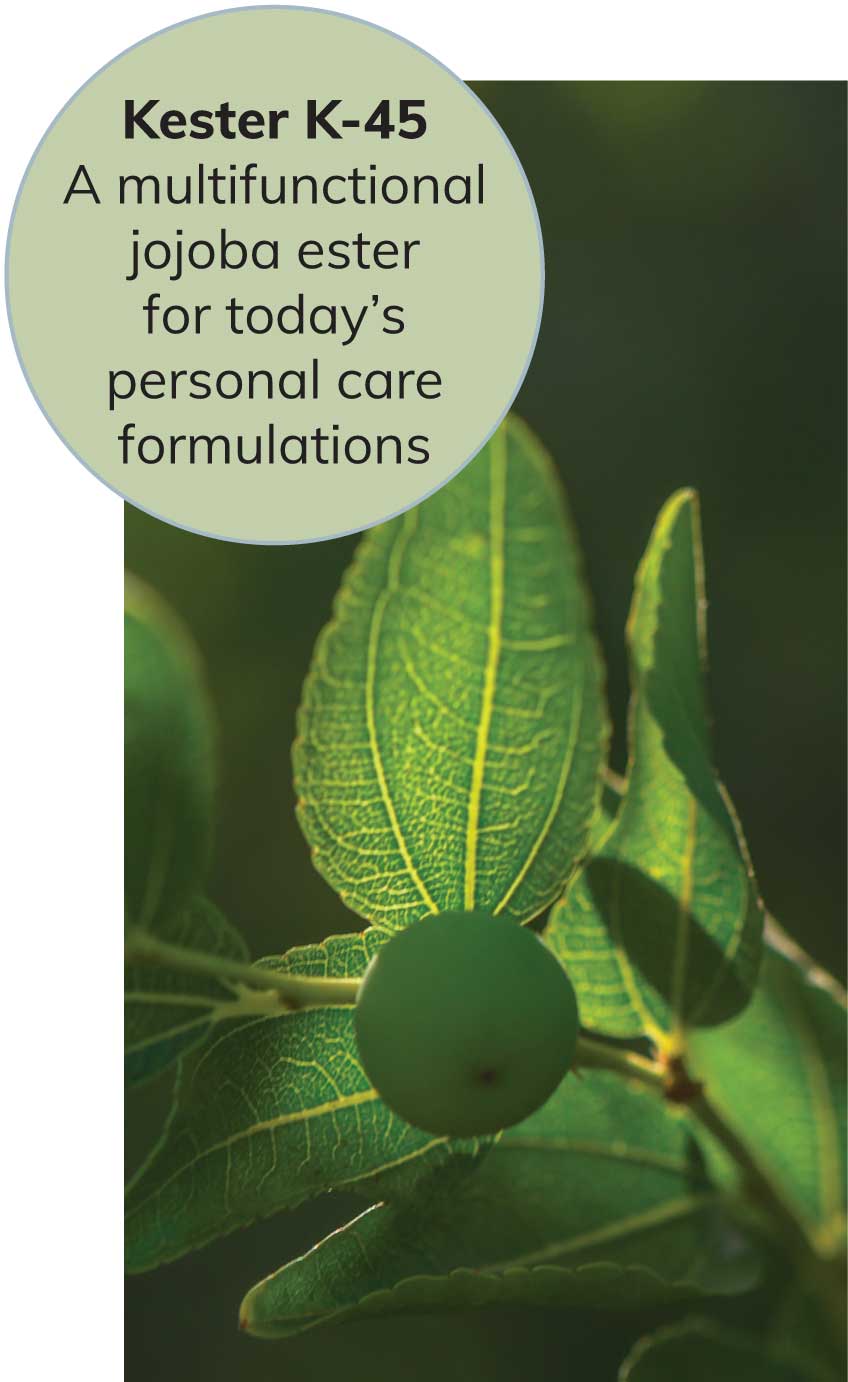 Kester K-45 Kester K-45 a multifunctional jojoba ester for today's personal care formulations
